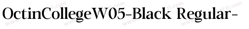 OctinCollegeW05-Black Regular字体转换